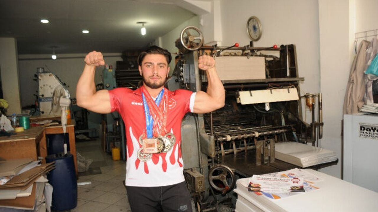 (Özel haber) Matbaada çalışarak Dünya Şampiyonası’na hazırlanıyor