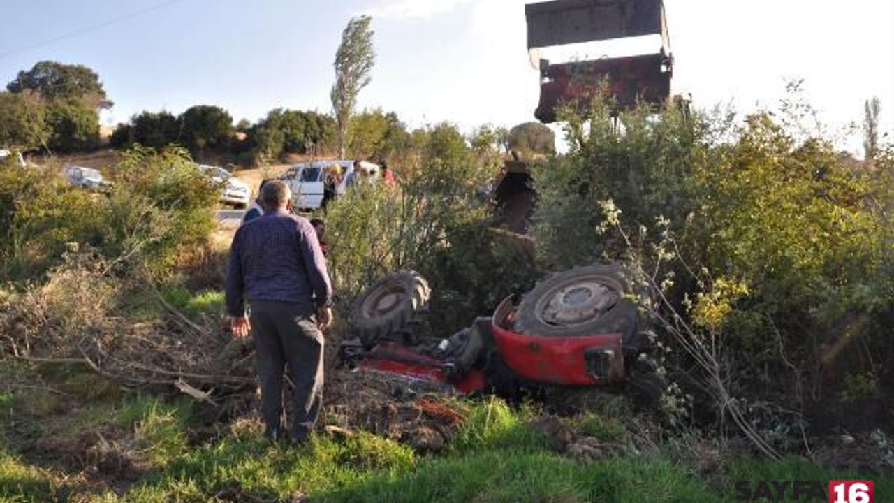 Traktörün altında kalan Suriyeli Hilef, ağır yaralandı