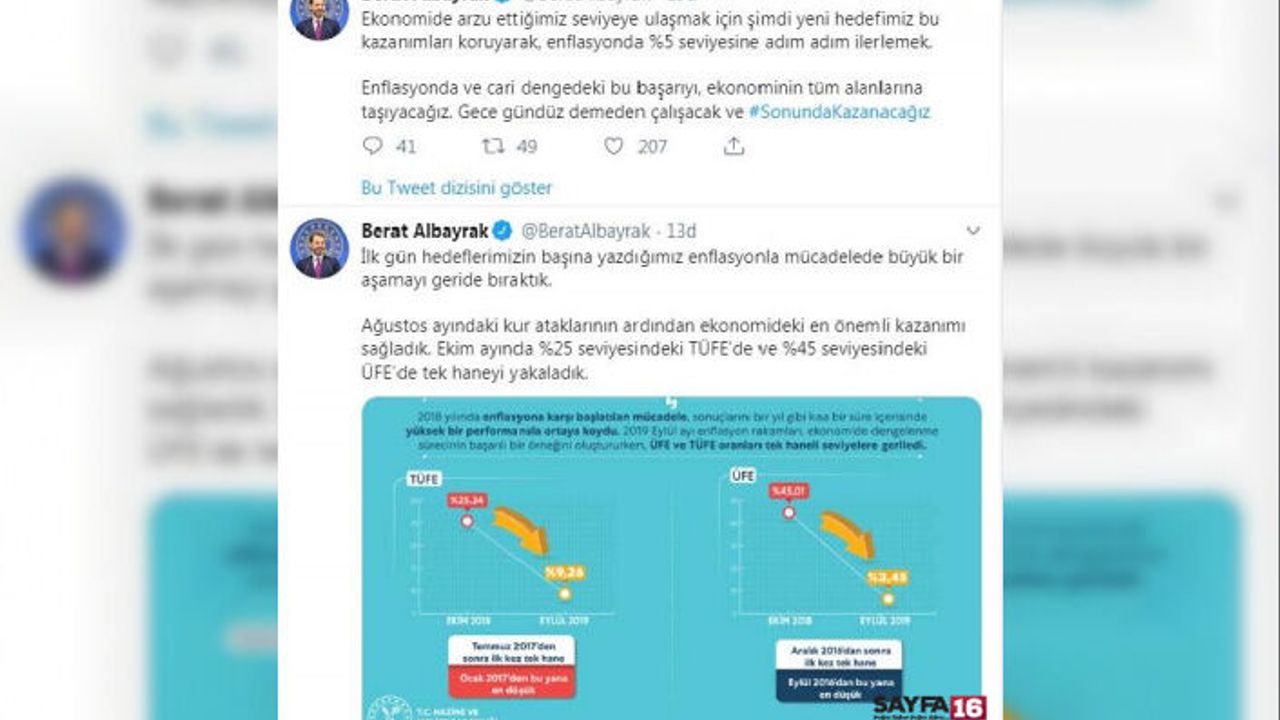 Bakan Albayrak: Hedefimiz enflasyonda yüzde 5 seviyesine adım adım ilerlemek