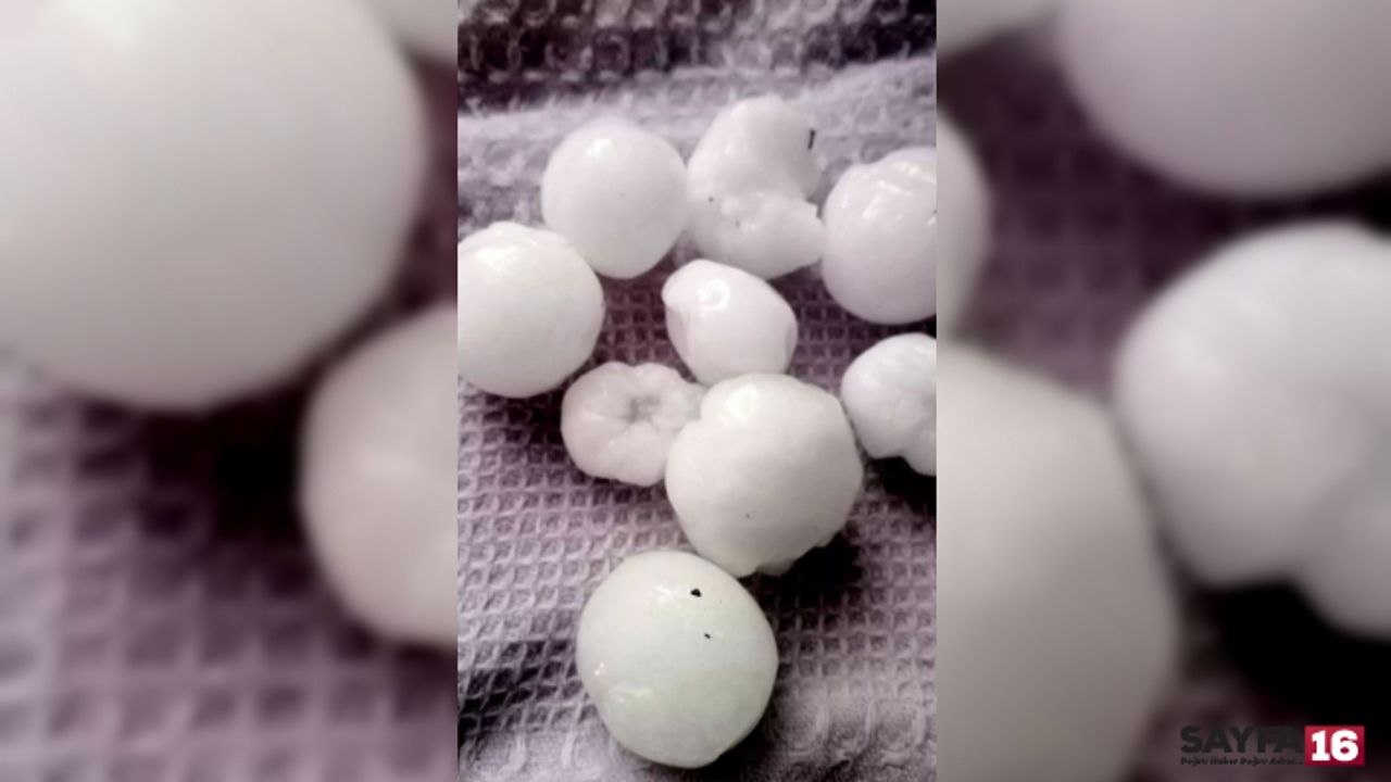 Bursa'da ceviz büyüklüğünde dolu yağdı