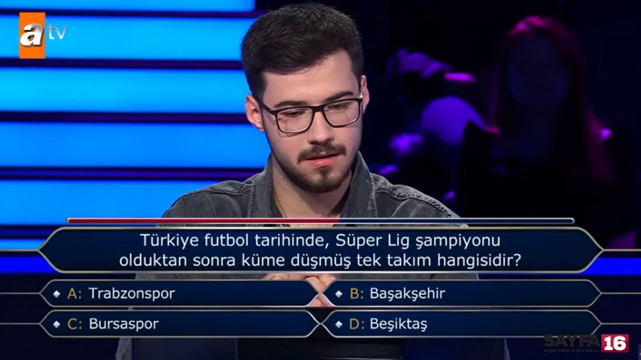 Ünlü yarışmada Bursaspor sorusu