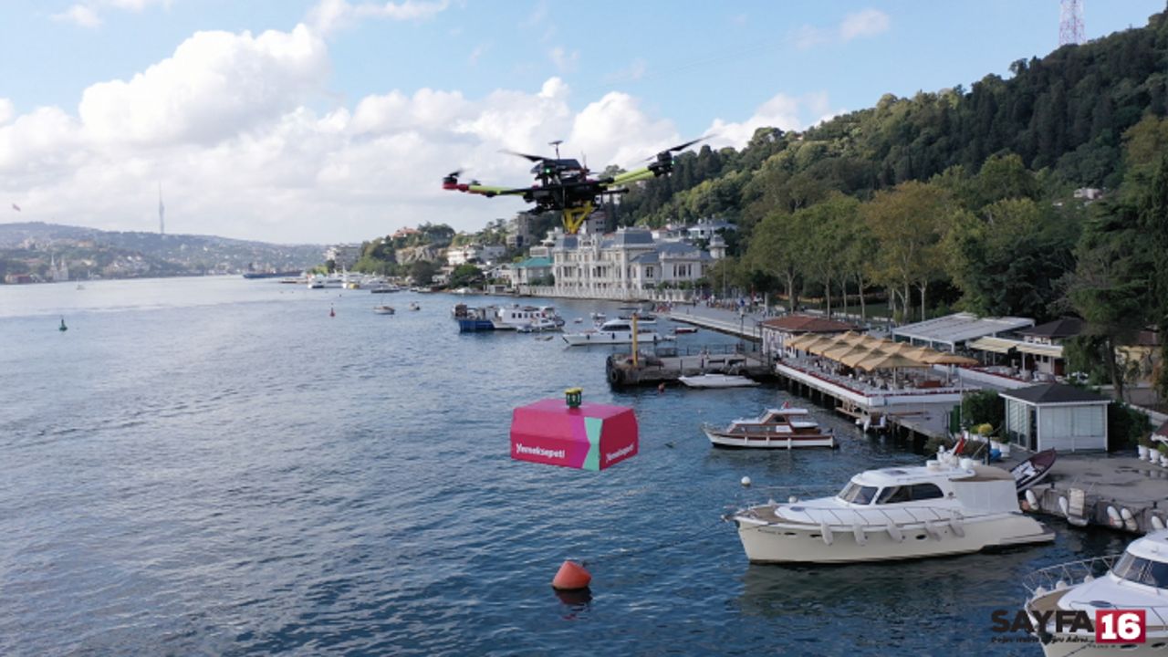 Yemeksepeti'nden bir ilk. Drone'la yemek siparişi.