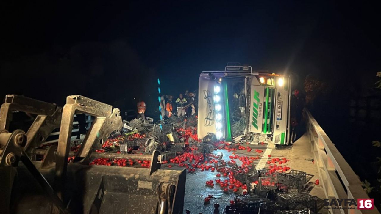 Bursa'da kamyon ile kamyonet çarpıştı: 1 ölü, 6 yaralı