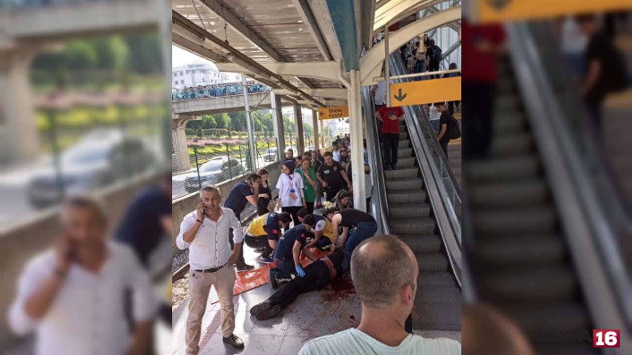 Bursa’da metroda yüzlerce kişinin gözü önünde dehşet