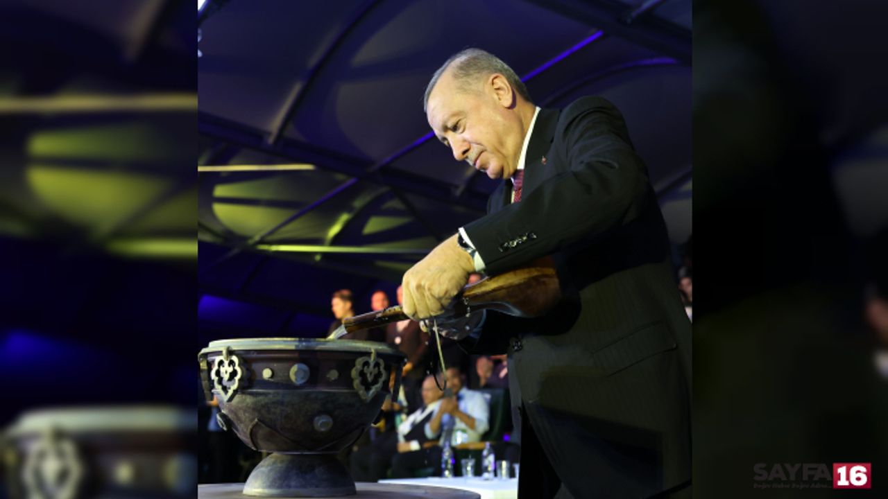 Cumhurbaşkanı Erdoğan'a, Tanrı Dağları'ndan su