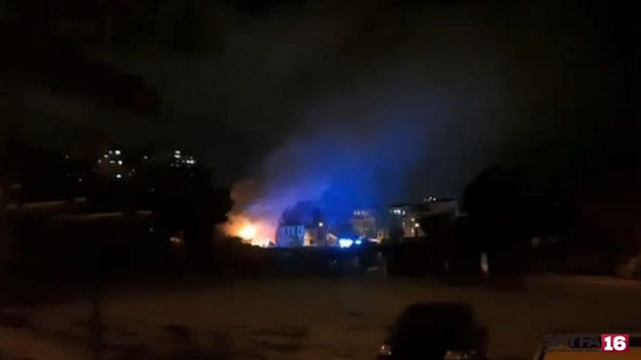 Bursa'da tüp bomba gibi patladı, tek katlı ev küle döndü