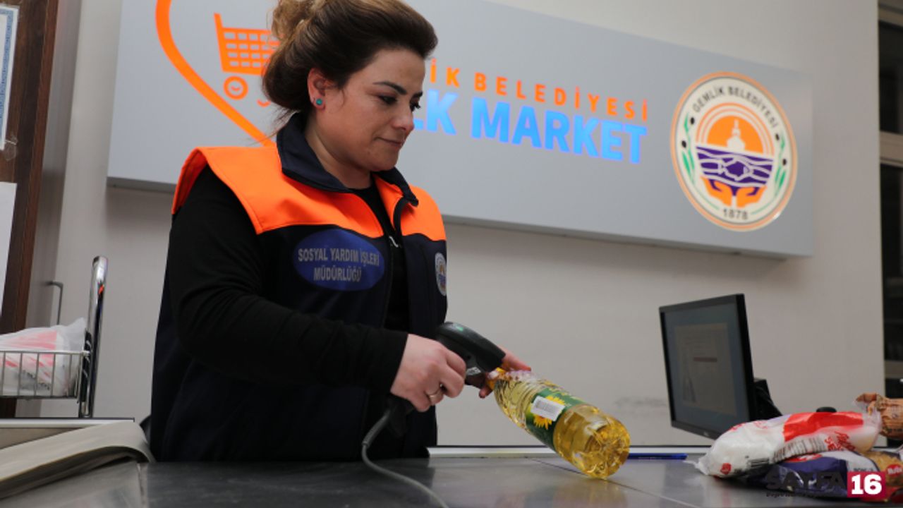 “Gemlik’teki bu markette para geçmiyor”