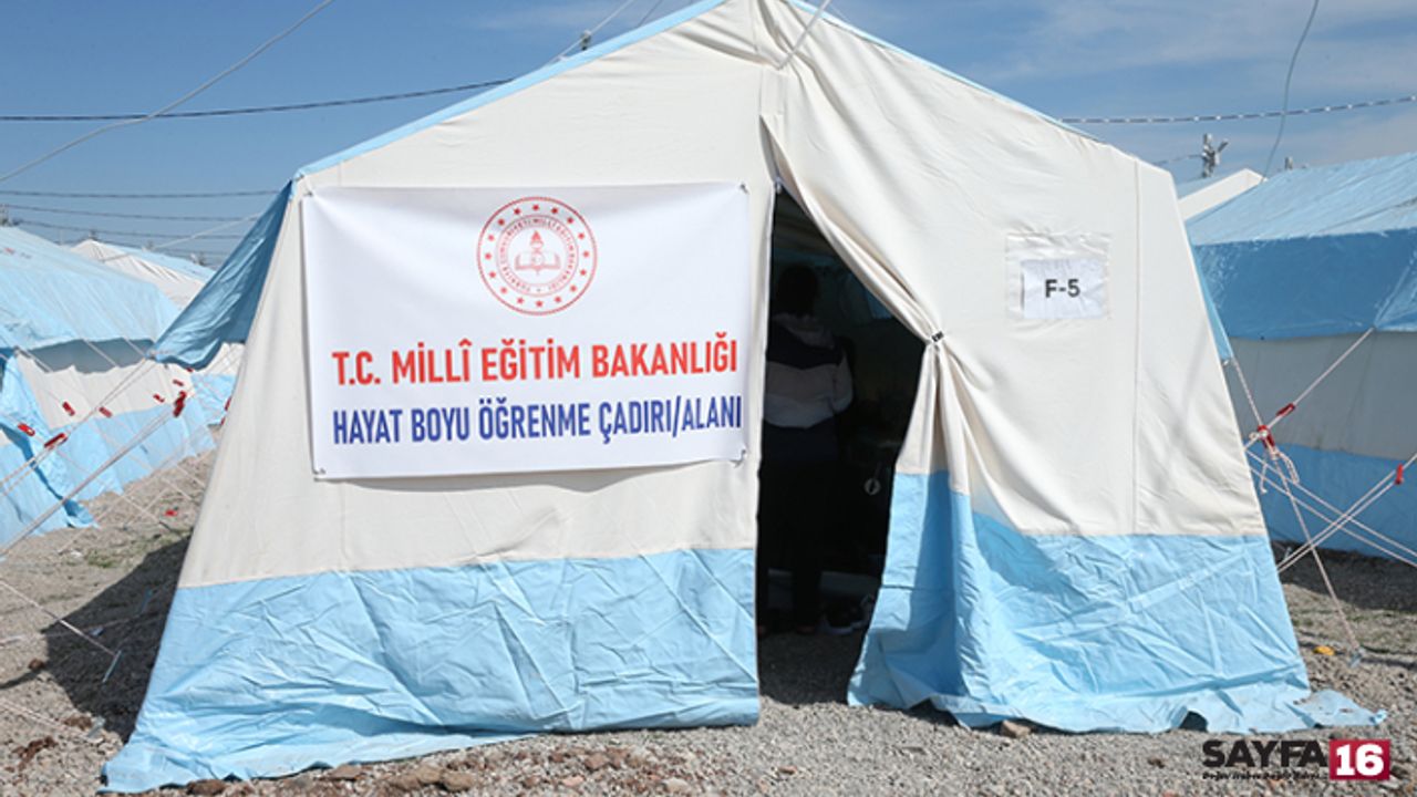Milli Eğitim Bakanlığı'yla ilgili skandal çadır iddiası