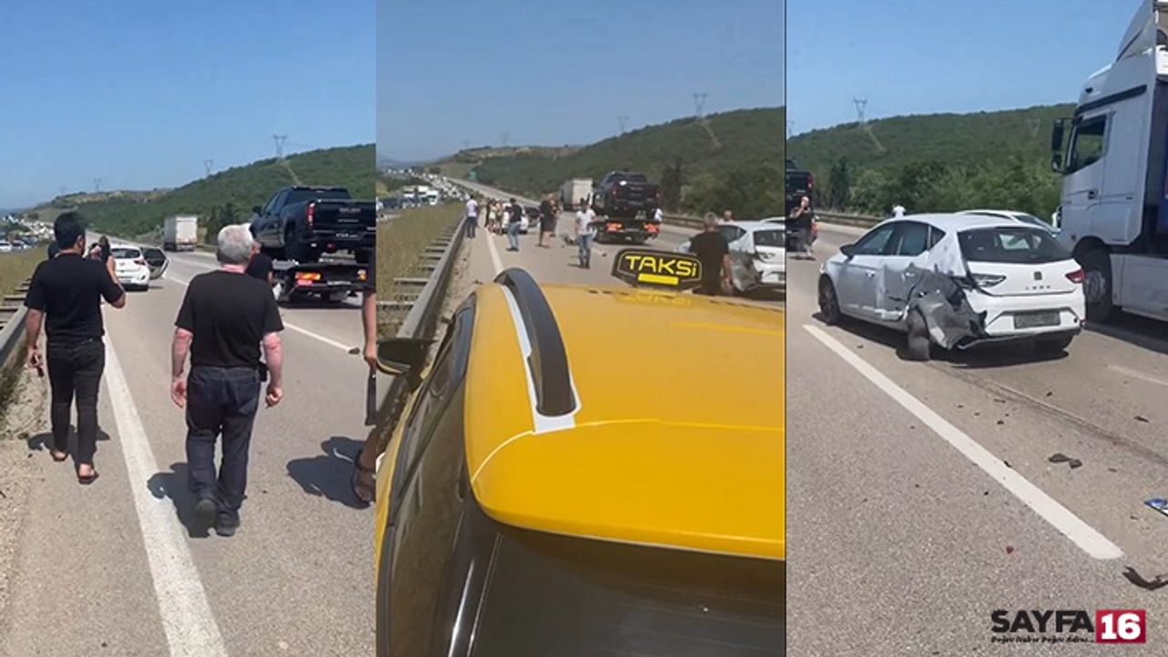 Bursa - İzmir Otoyolu'nda zincirleme kaza