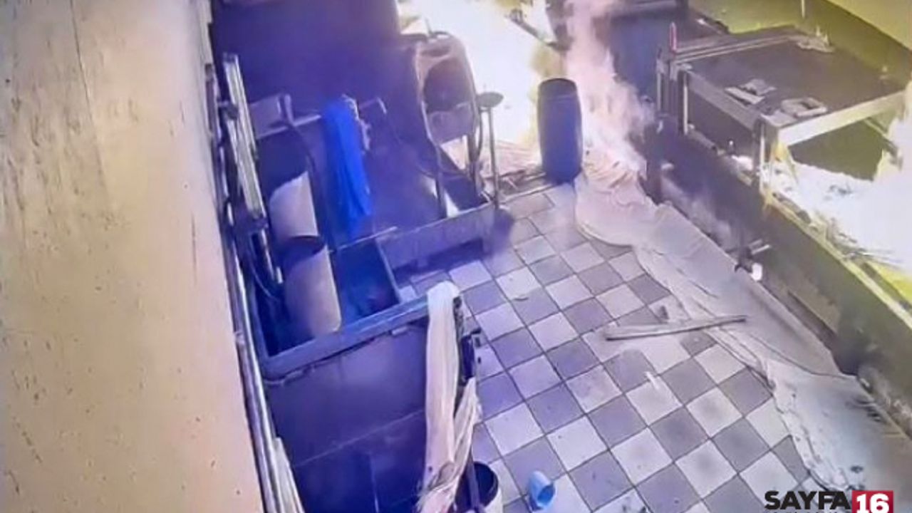 Makineler bir anda alev aldı: 3 işçi yaralandı