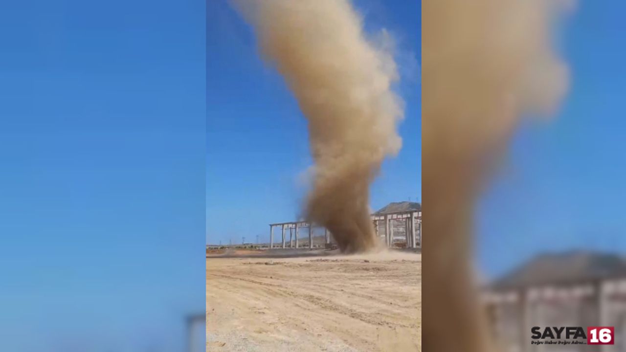 Bitlis'te oluşan dev hortum korkuttu