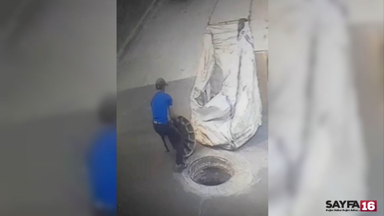 Bu kadarı pes dedirtti! Bursa'da rögar kapağı hırsızı