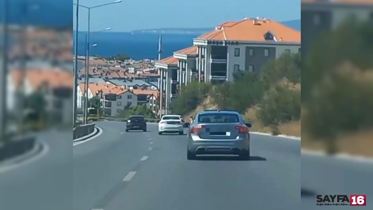 Bursa'da araba kullanırken öyle bir şey yaptı ki!
