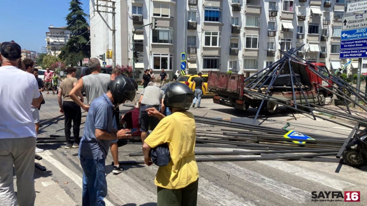 Bursa'da freni patlayan kamyon dehşet saçtı!