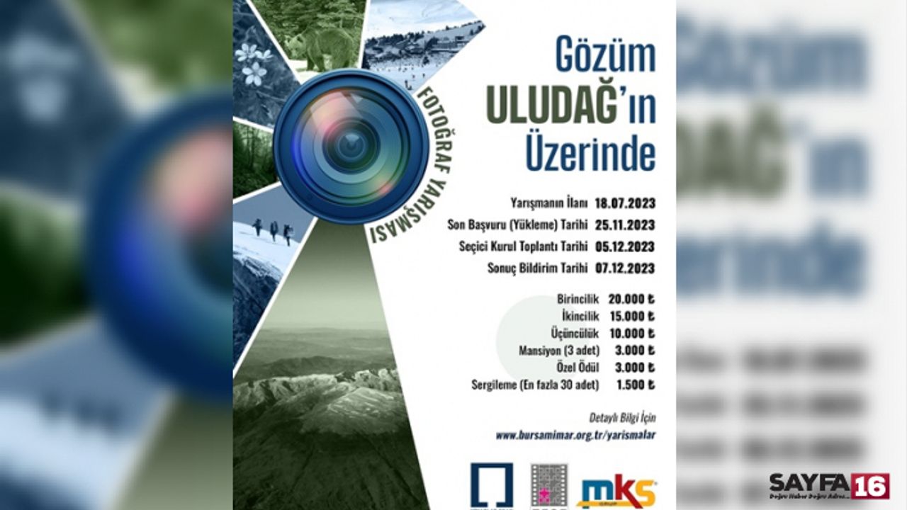Fotoğrafını kap gel! "Gözüm Uludağ'ın üzerinde" yarışması