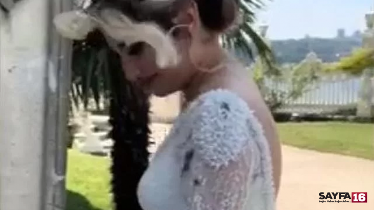 Gelinin martılarla imtihanı! Düğün çekimi yarım kaldı