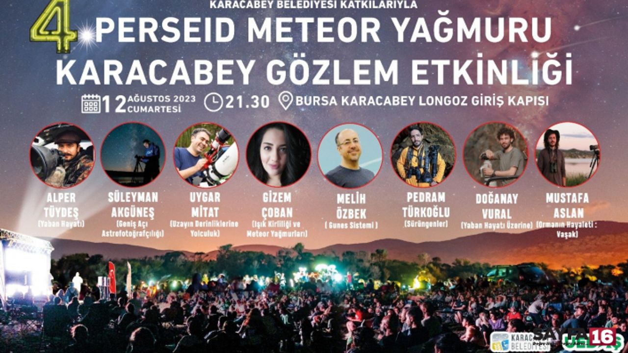 4. Perseid Meteor Yağmuru Karacabey Gözlem Etkinliği!