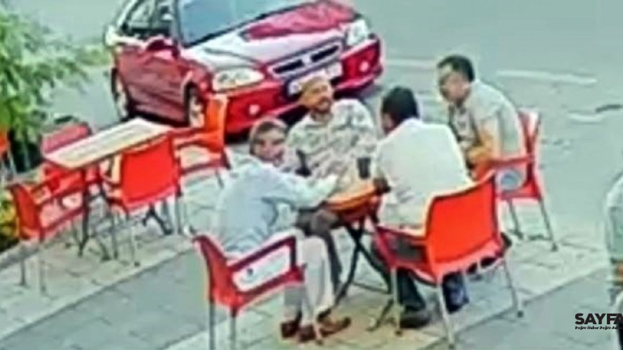 Arkadaşları ile çay içerken canından oluyodu
