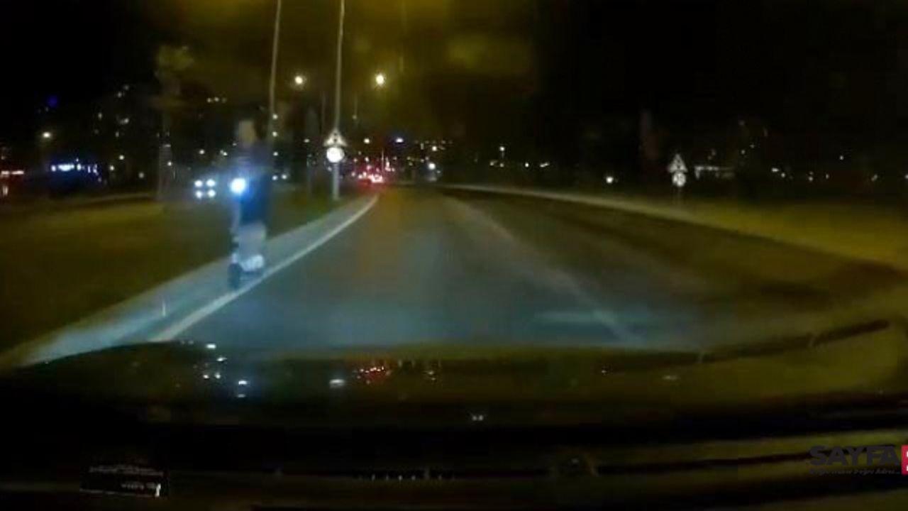 Bursa'da scooter'lı trafik canavarı!