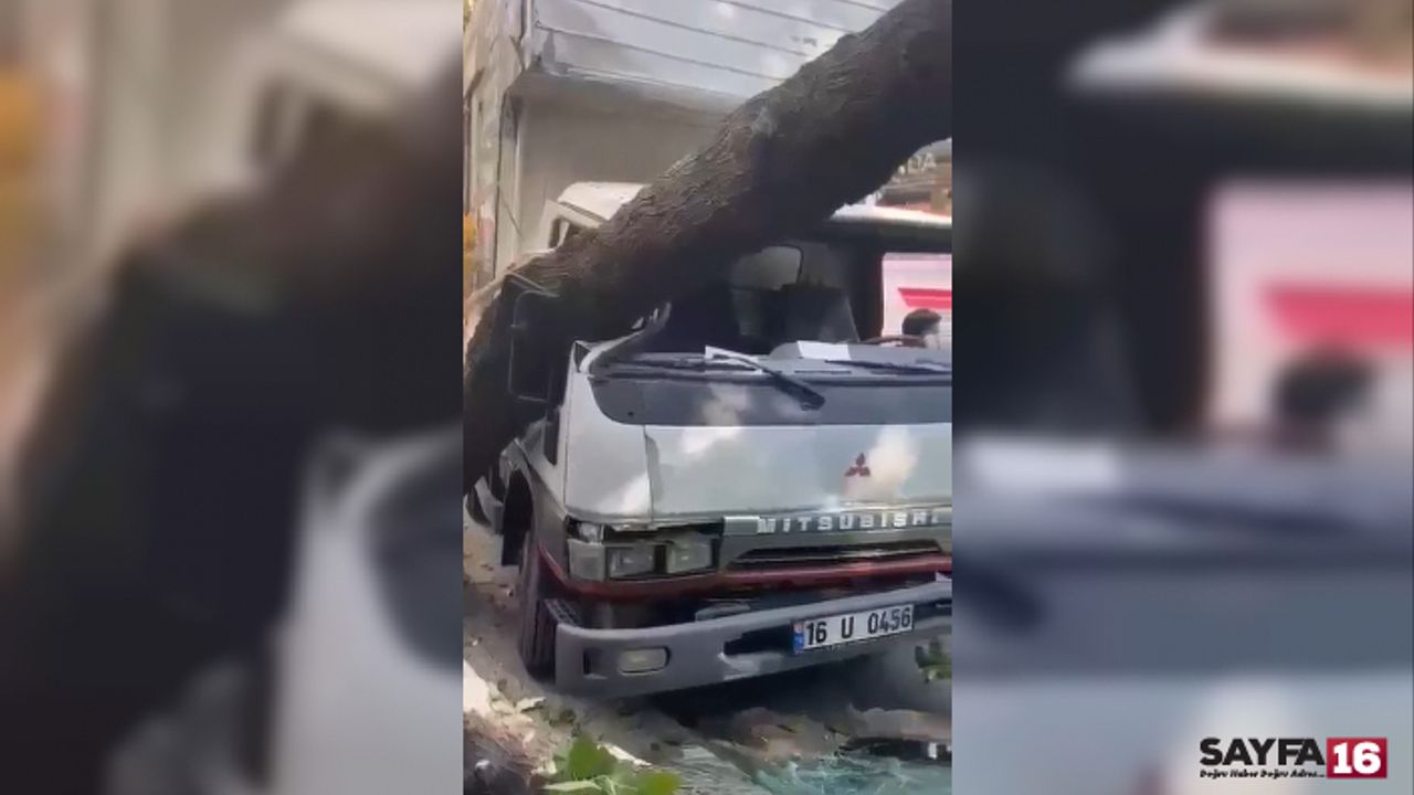 Bursa'da talihsiz kaza ucuz atlatıldı