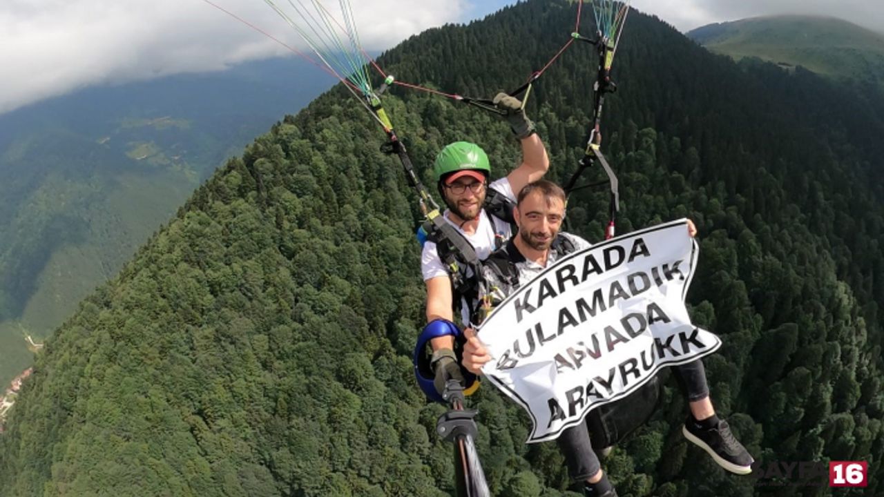 Gelin adayını karada bulamadı, havada aradı