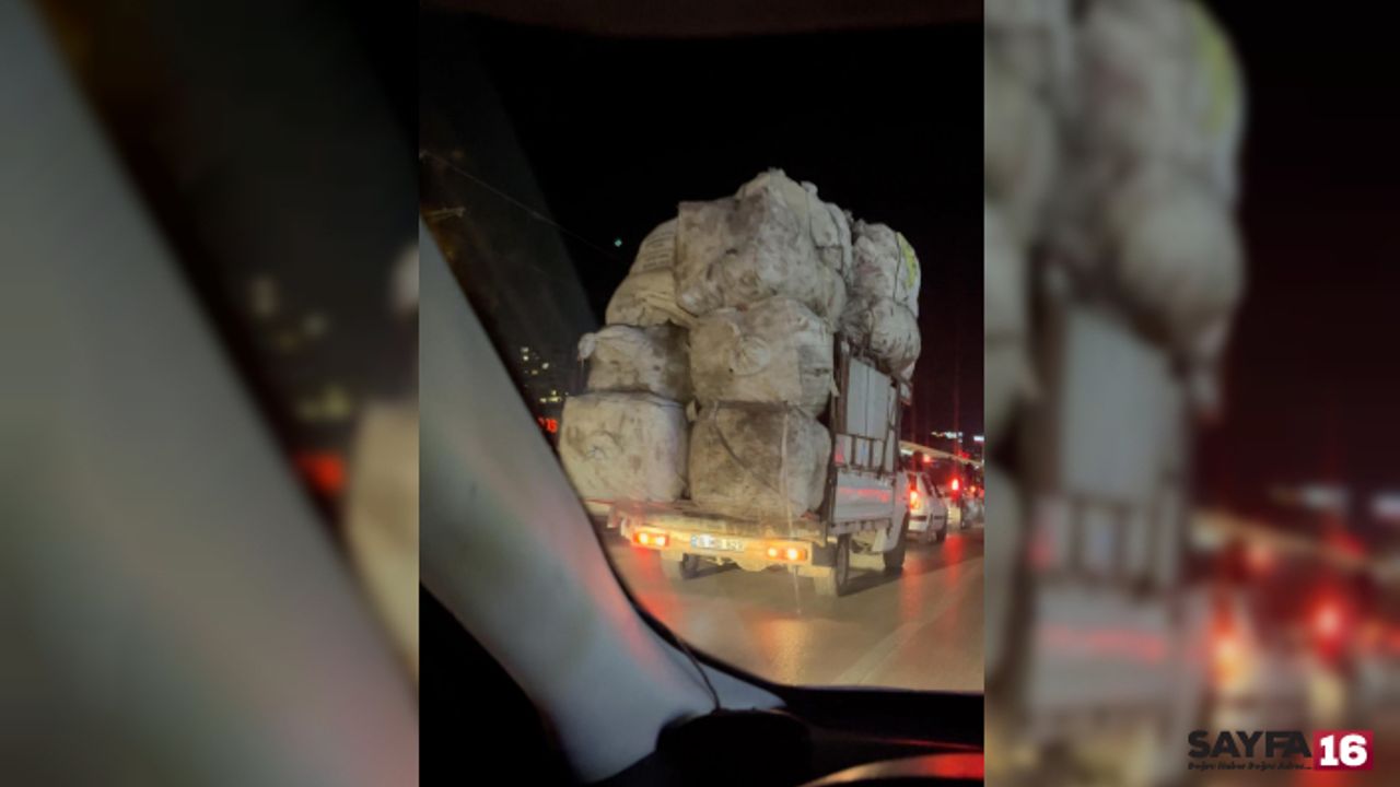 Kimseyi düşünmedi! Bursa'da tehlikeli taşımacılık
