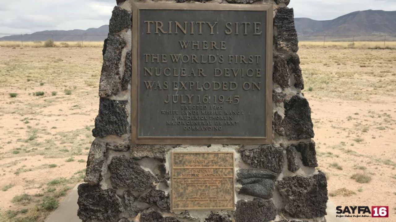 Trinity Sitesinde yapılan deneme ile atom çağı başladı