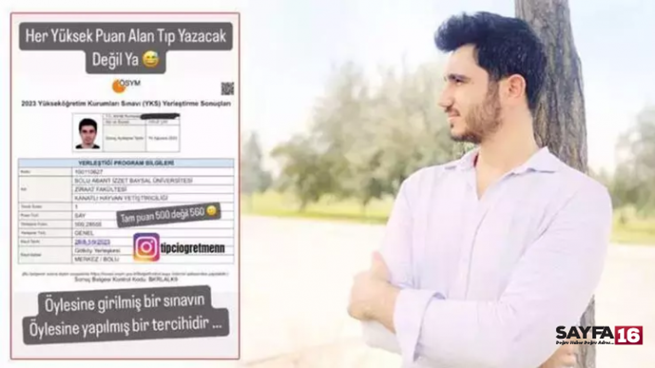 Yaptığı üniversite tercihiyle ‘Kanatlı Tıpçı’  oldu