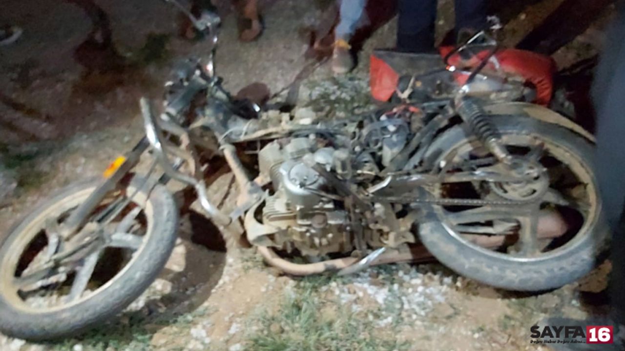 Yine motor kazası! Bu sefer üstünde bile değillerdi..