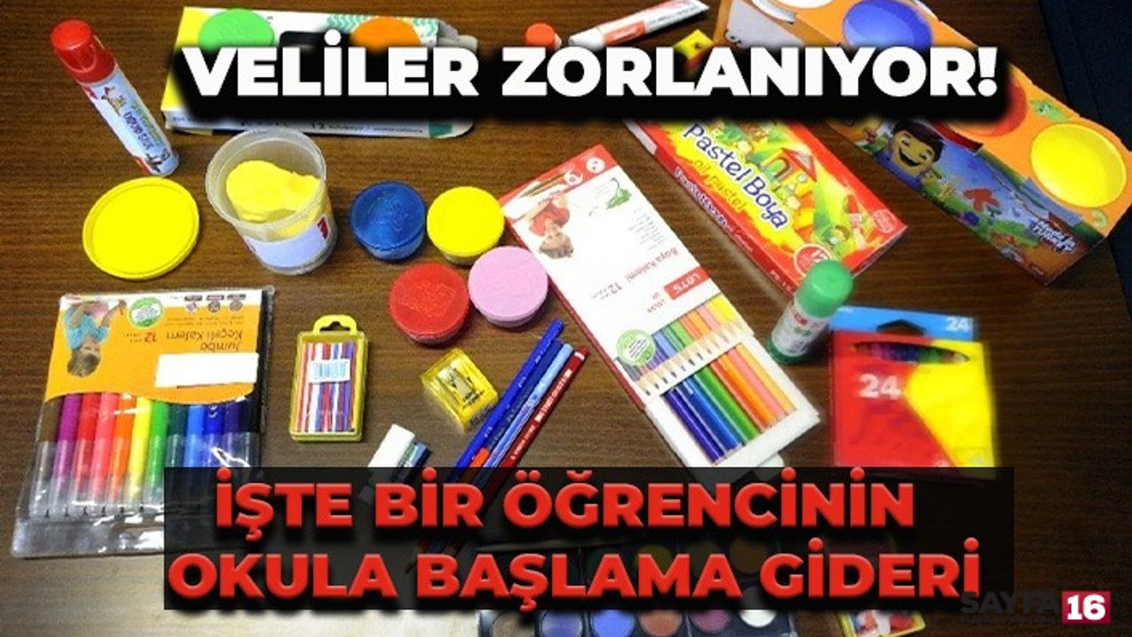 Bir öğrencinin okula başlama gideri 7 bin liranın üzerinde