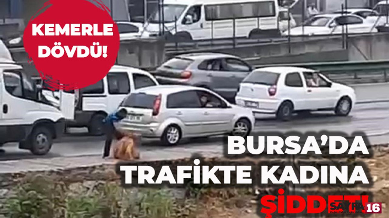 Bursa'da cani adam kadını kemerle dövdü
