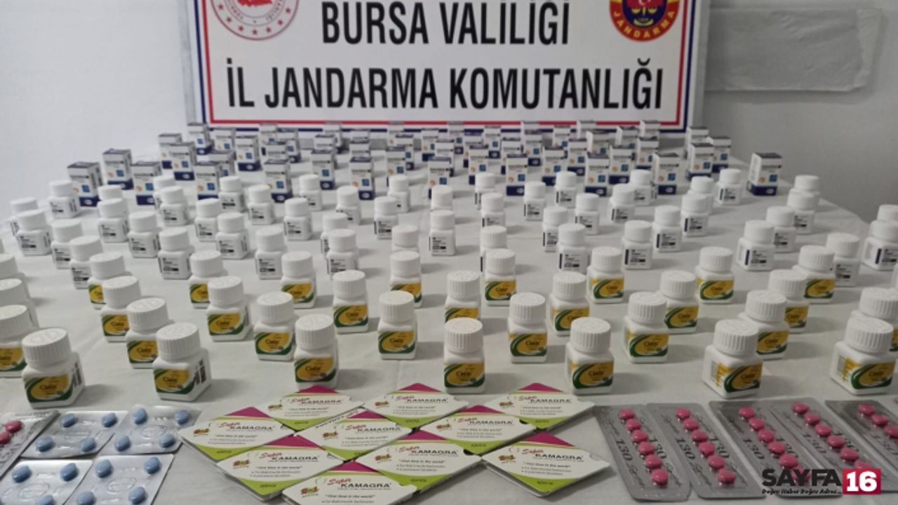 Bursa'da Cinsel Gücü Artırıcı İlaç Operasyonu