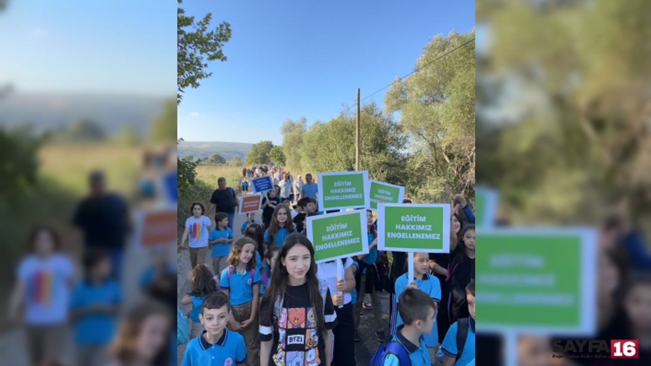 Bursa'da okul yolu çileye döndü