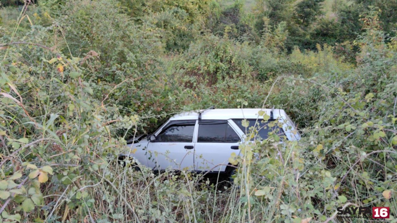 Bursa'da otomobil şarampole uçtu: 4 yaralı