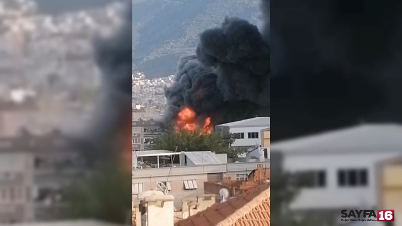 Son Dakika! Bursa Osmangazi'de Yangın!