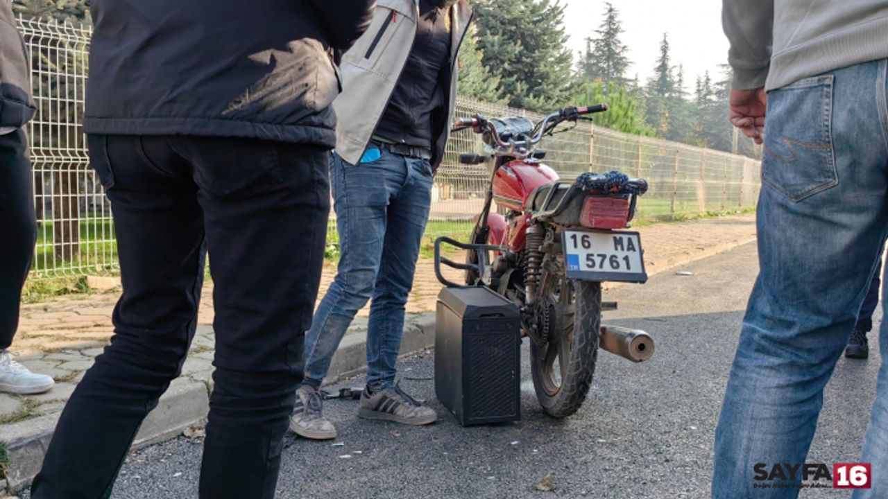 Bursa'da Kaza Geçiren Motosikletli Acısını Unutup Bilgisayarını Sordu