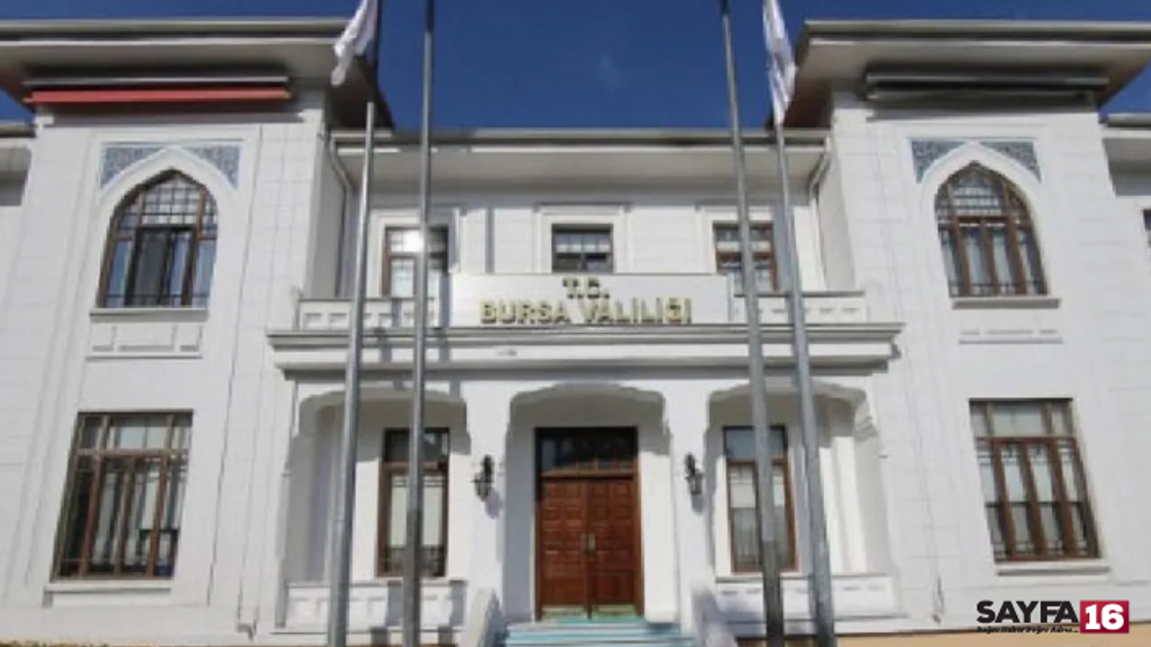 Bursa Valiliğinden 7 Günlük Eylem Yasağı