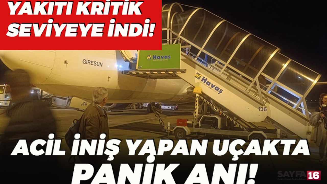 Elazığ’a Acil İniş Yapan Anadolujet Yolcularının Panik Anları Kameraya Yansıdı