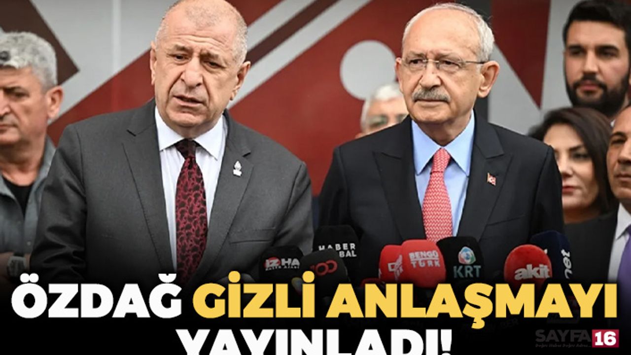 Ümit Özdağ, Kemal Kılıçdaroğlu İle Yapılan Gizli Protokolü Yayınladı