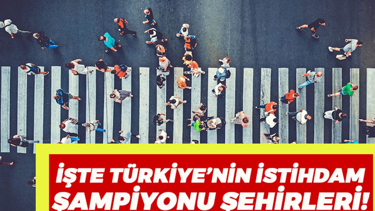 Türkiye’nin İstihdam Şampiyonu Şehirleri Belli Oldu!