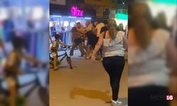 Bursa'da sokak ortasında kadınlar birbirine girdi