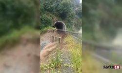 Ordu’da heyelan!! Yol çöktü...