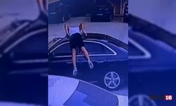 Hırsız oto faresi cam tavandan böyle girdi