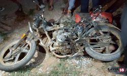 Yine motor kazası! Bu sefer üstünde bile değillerdi..