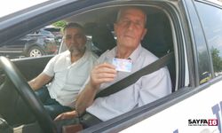 73 yaşında 30. denemesinde ehliyet aldı