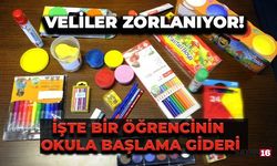 Bir öğrencinin okula başlama gideri 7 bin liranın üzerinde