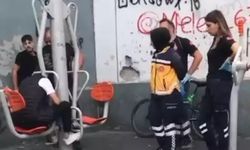 Bursa'da Başı Spor Aletine Sıkışan Genci İtfaiye Kurtardı
