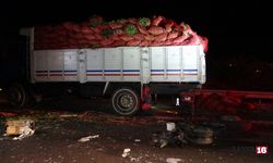 Bursa'da dinamit yüklü kamyon devrildi
