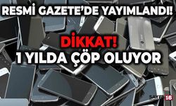 Resmi Gazete'de Yayımlandı: Telefonunu 1 Yıl Kullanmadıysan Çöp Oluyor!