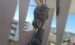 Adana'da Ağır Hasarlı Binanın Beton Bağlama Noktasından Tepsi Çıktı!